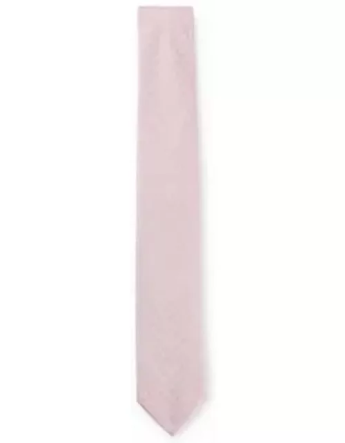 Silk-blend tie with dot motif- light pink Men's Tie