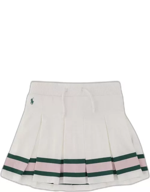 Polo Ralph Lauren Cotton Pleated Skirt With Logo