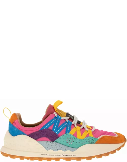 Flower Mountain Washi - Sneakers In Suede And Technical Fabric
