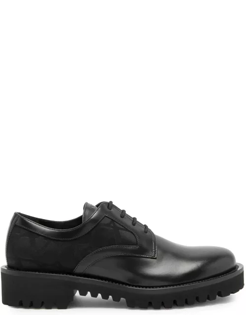 Valentino Garavani VLogo Leather Derby Shoes - Black - 40 (IT40 / UK6)