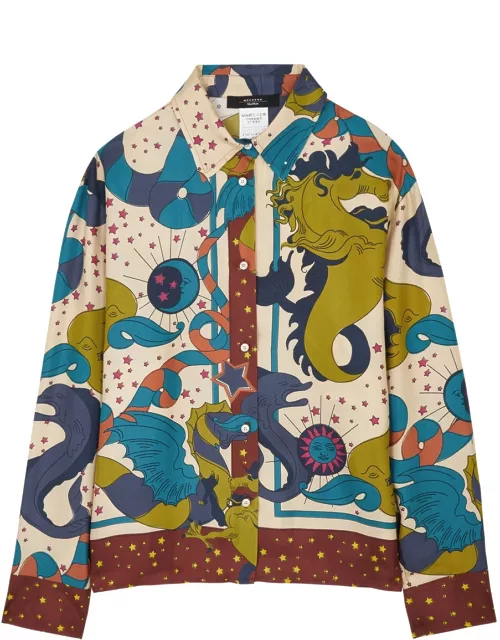 Max Mara Weekend Caio Printed Silk-twill Shirt - Multicoloured 1 - 10 (UK10 / S)