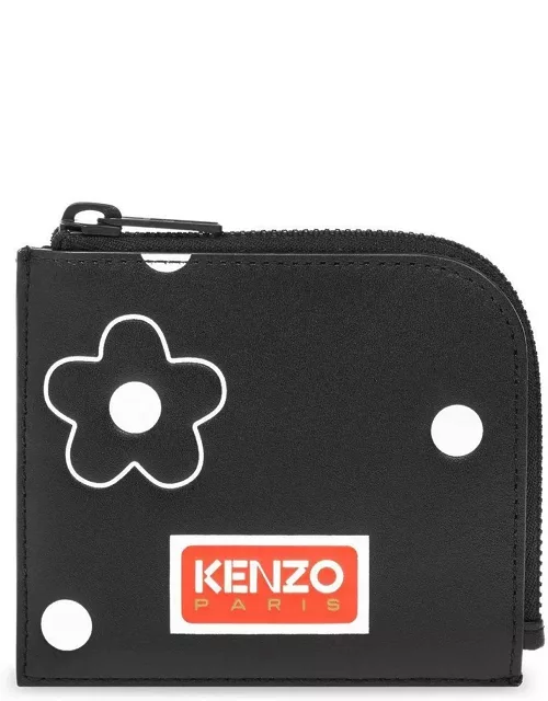 Kenzo Logo Patch Zipped Wallet