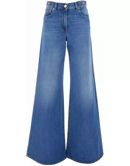 Versace Blue Cotton Jean