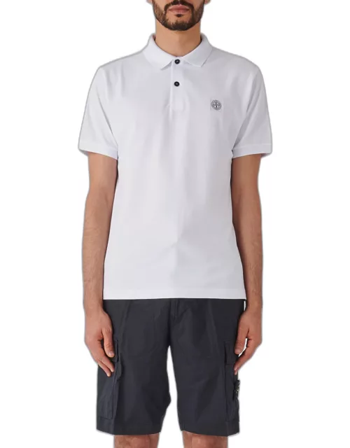 Stone Island Compass-patch Short-sleeved Polo Shirt
