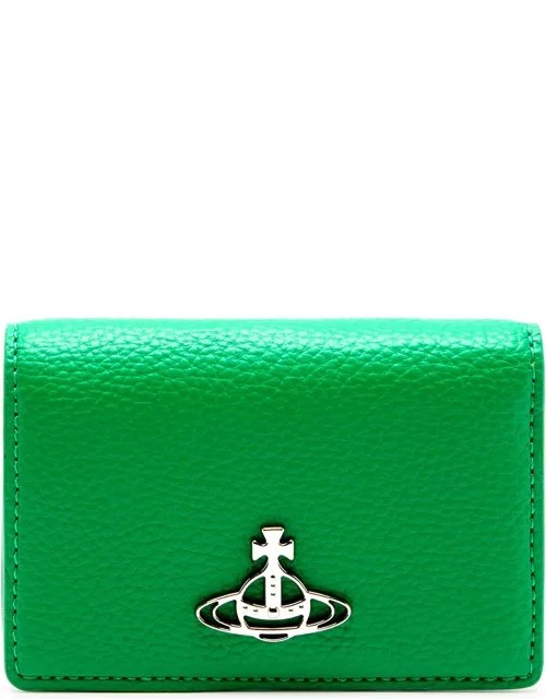 Vivienne Westwood Orb Faux Leather Card Holder - Bright Green