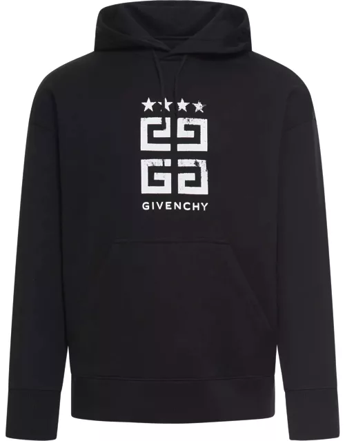 Givenchy Logo Printed Drawstring Hoodie