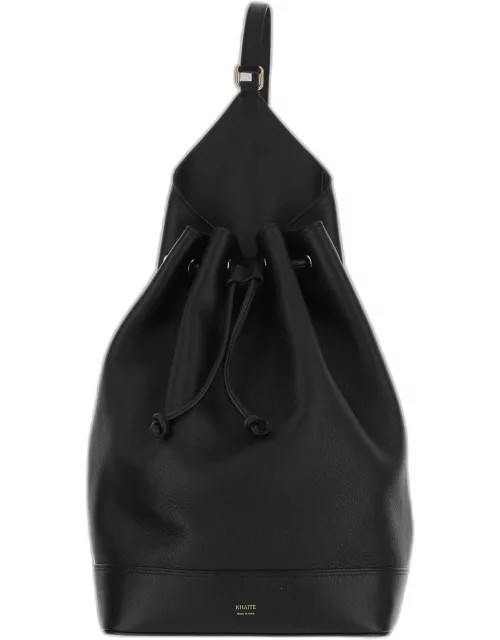 Khaite Leather Backpack With Logo