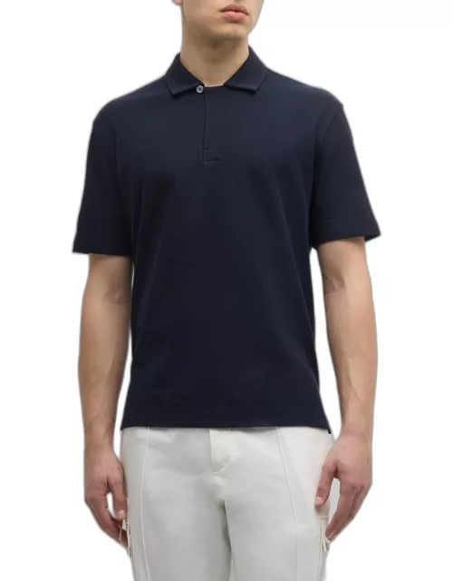 Men's Cotton Honeycomb Polo Shirt