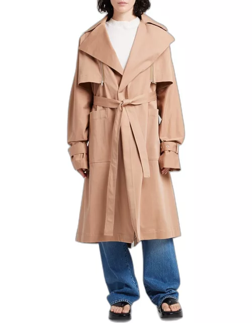 Convertible Belted Trench Coat