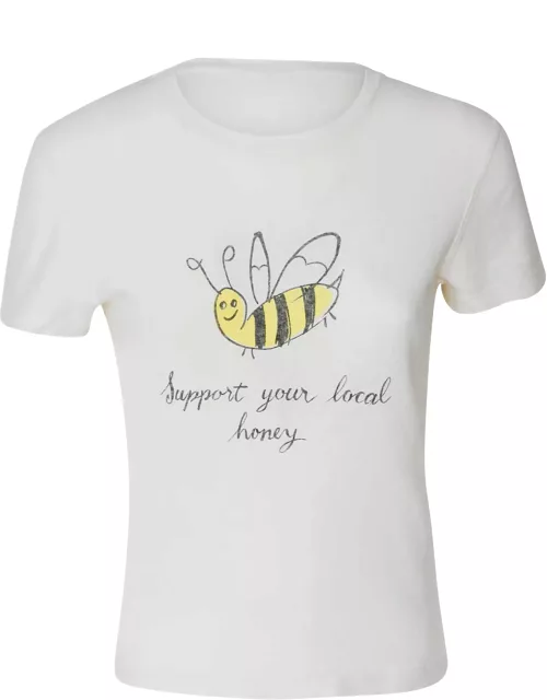 RE/DONE Bee Print Regular T-shirt