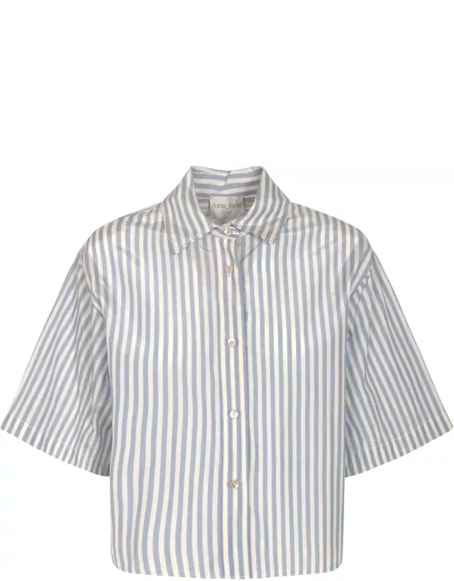 Forte_Forte Stripe Cropped Shirt