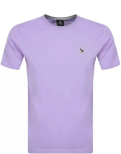 Paul Smith Zebra Badge T Shirt Purple