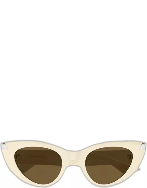 Sleek Acetate Cat-Eye Sunglasse