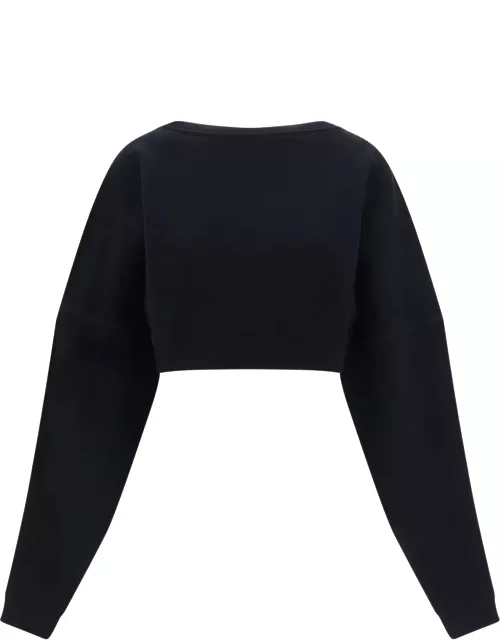 Saint Laurent Crewneck Cropped Sweatshirt