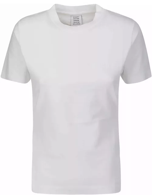 VETEMENTS Embroidered Tonal Logo Fitted T-shirt