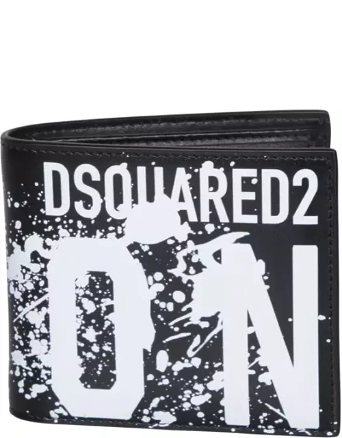 Dsquared2 Icon Splash Black Wallet