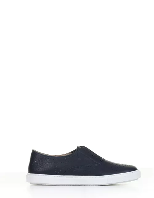 Fratelli Rossetti One Navy Blue Leather Slip-on Sneaker