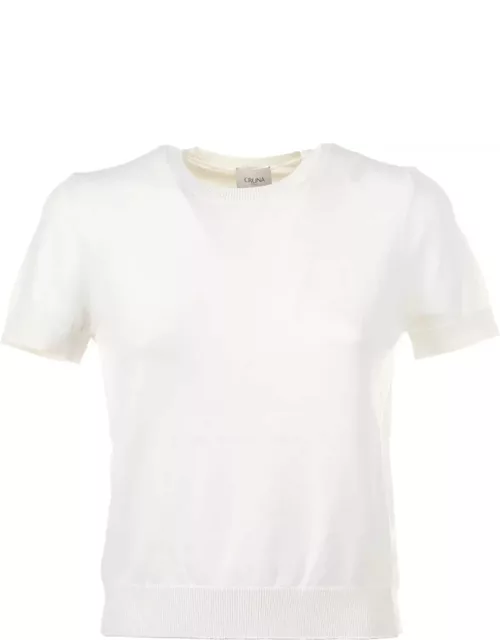 Cruna White Cotton Thread T-shirt