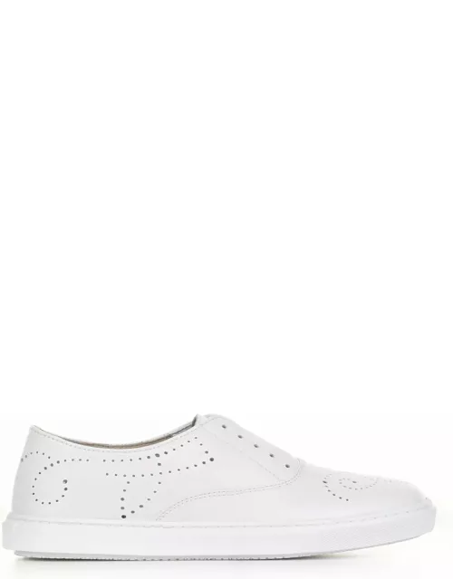 Fratelli Rossetti One White Leather Slip-on Sneaker