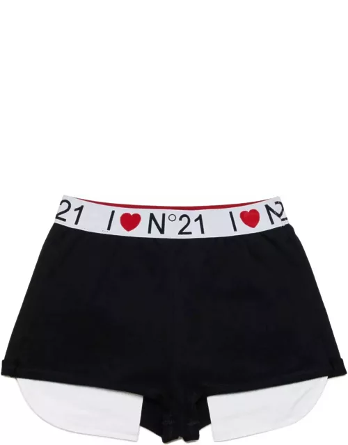 N.21 Shorts Con Logo