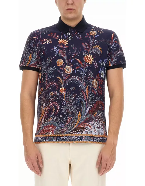 Etro Polo Shirt With Floral Paisley Print