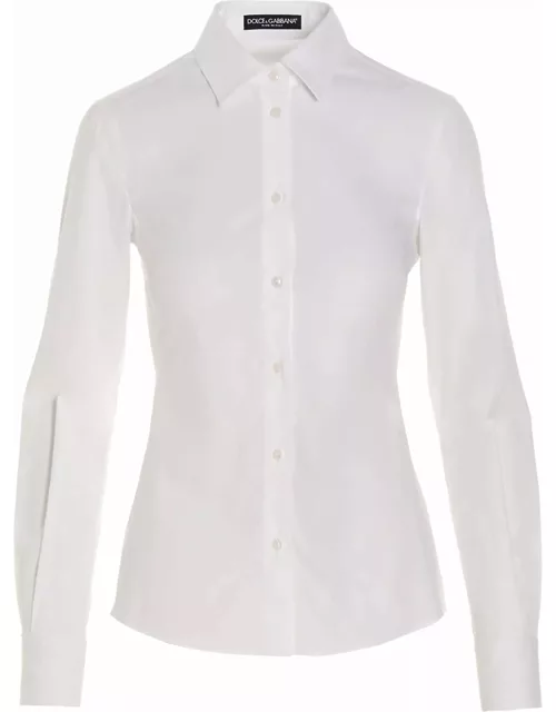 Dolce & Gabbana Slim-fit Stretch Poplin Shirt