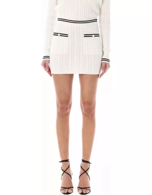 Alessandra Rich Knitted Mini Skirt