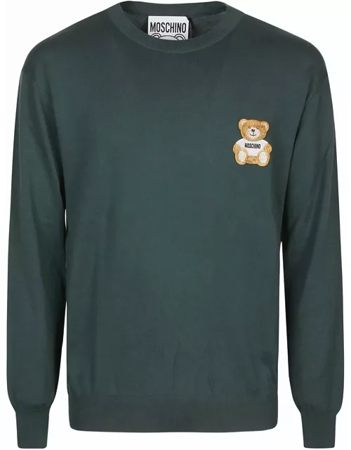 Moschino Embroidery Bear Sweater