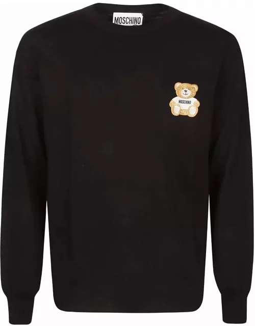 Moschino Black Cotton Sweater