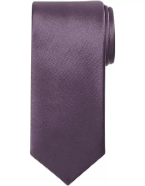 JoS. A. Bank Men's Solid Tie, Dark Purple, One