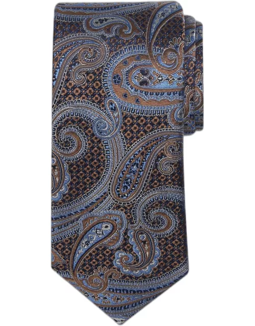 JoS. A. Bank Men's Reserve Collection Paisley Tie, Brown, One