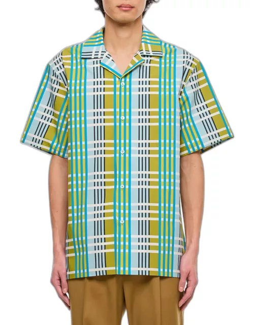 Lanvin Cotton Printed Bowling Shirt Multicolor