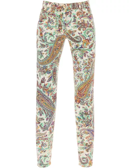 ETRO paisley patterned jean