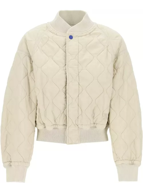 BURBERRY quilted bomber jacket