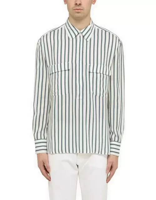 Ottanium striped shirt in silk blend