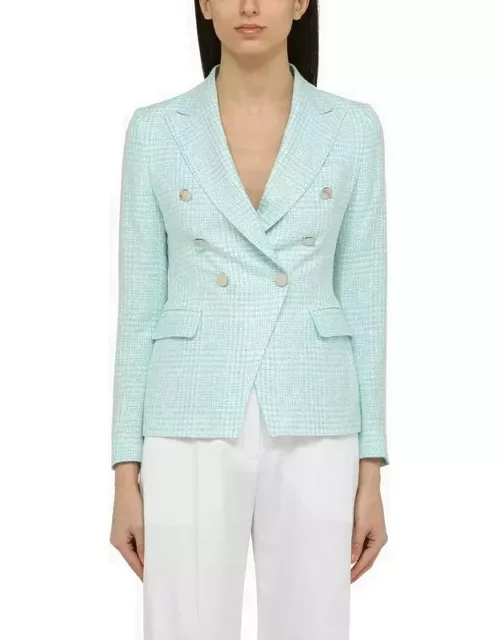 Light blue double-breasted jacket