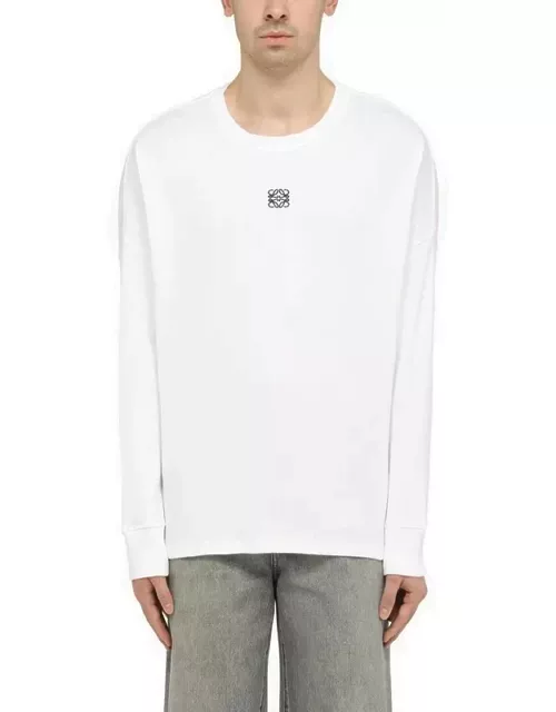 White long-sleeved t-shirt with Anagra
