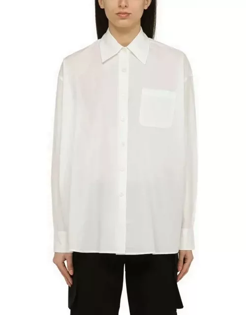 Classic white cotton-blend shirt