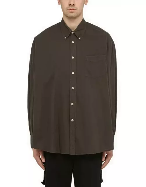 Brown cotton button-down Borrowed BD shirt
