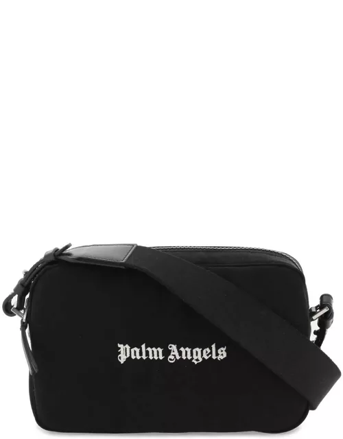 PALM ANGELS embroidered logo camera bag with