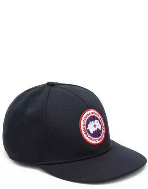 Blue baseball cap with patch