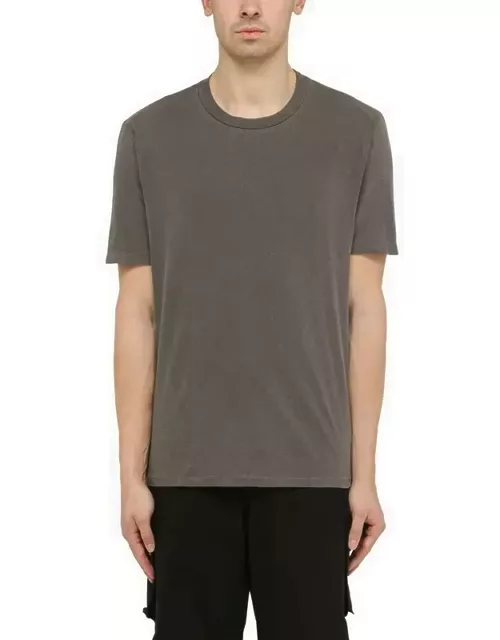 Black washed-out cotton T-shirt