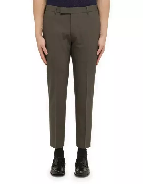 Regular mud-coloured Dieci trouser