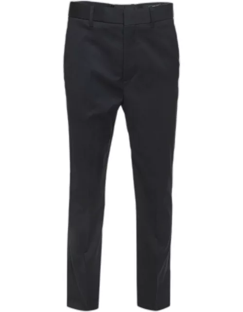 Fendi Black Wool-Blend Trousers