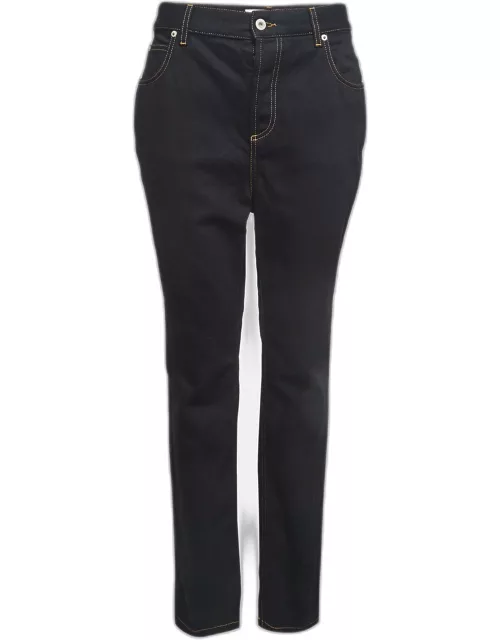 Loewe Black Denim Anagram Pocket Jeans