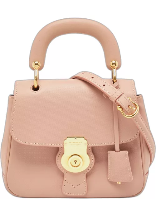 Burberry Old Rose Leather Small DK88 Top Handle Bag