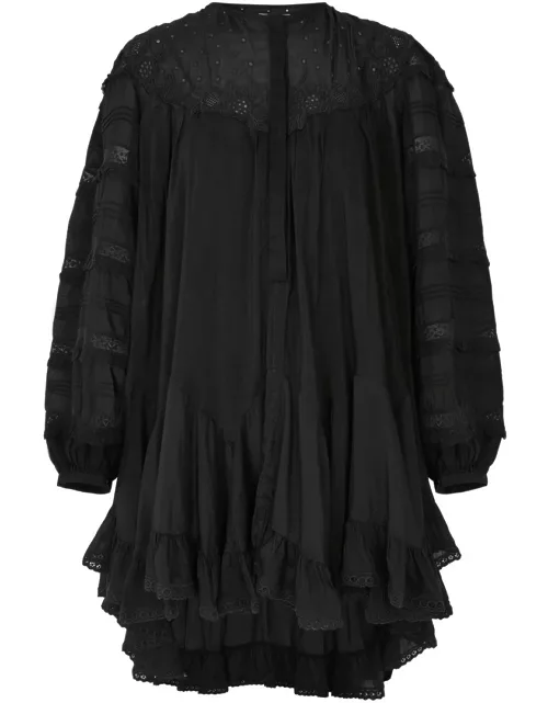 Isabel Marant Gyliane Cotton-blend Mini Dress - Black - 38 (UK10 / S)