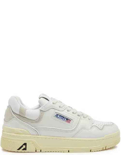 Autry Clc Panelled Leather Sneakers - White - 36 (IT36 / UK3), Autry Sneaker, Mesh - 36 (IT36 / UK3)