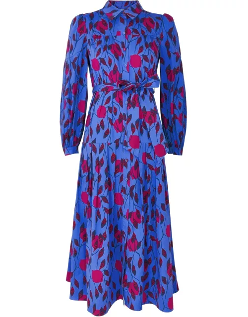 Diane Von Furstenberg Lux Printed Stretch-cotton Poplin Shirt Dress - Multicoloured - 4 (UK8 / S)