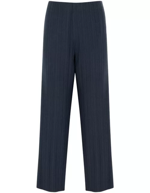 Eileen Fisher Ribbed Jersey Trousers - Dark Blue - L (UK 18-20 / XL)